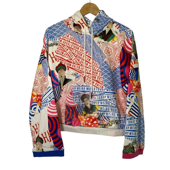 Elf Sack Wide Sleeve Printed Comic Hoodie Sweater Medium Cartoon‎ - Picture 1 of 9